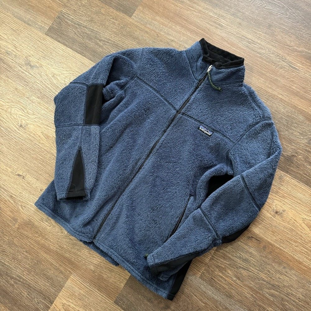 Patagonia Polartec Regulator R Women's Sz M Blue Full Zip Sherpa‎ Fleece Jacket